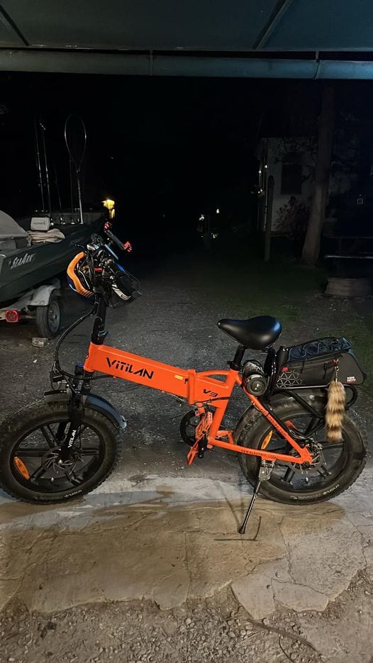Customer photo review of V3 2.0 Folding Fat Tires Adult All Terrain Electric Bike