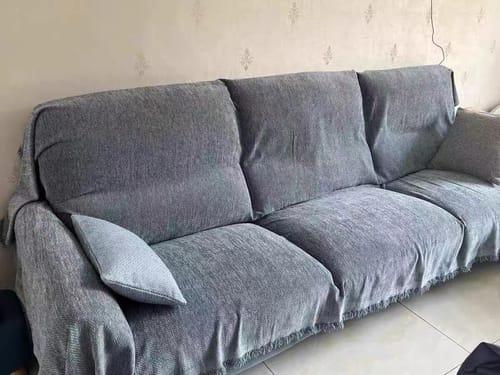 Customer photo review of Stylish Sofa Cover Geometric Sectional Couch Covers for Dogs,Pet Couch Protector Cover Couch Blanket Cover for Dogs Sectional Recliner Cover for 3 Cushion Couch