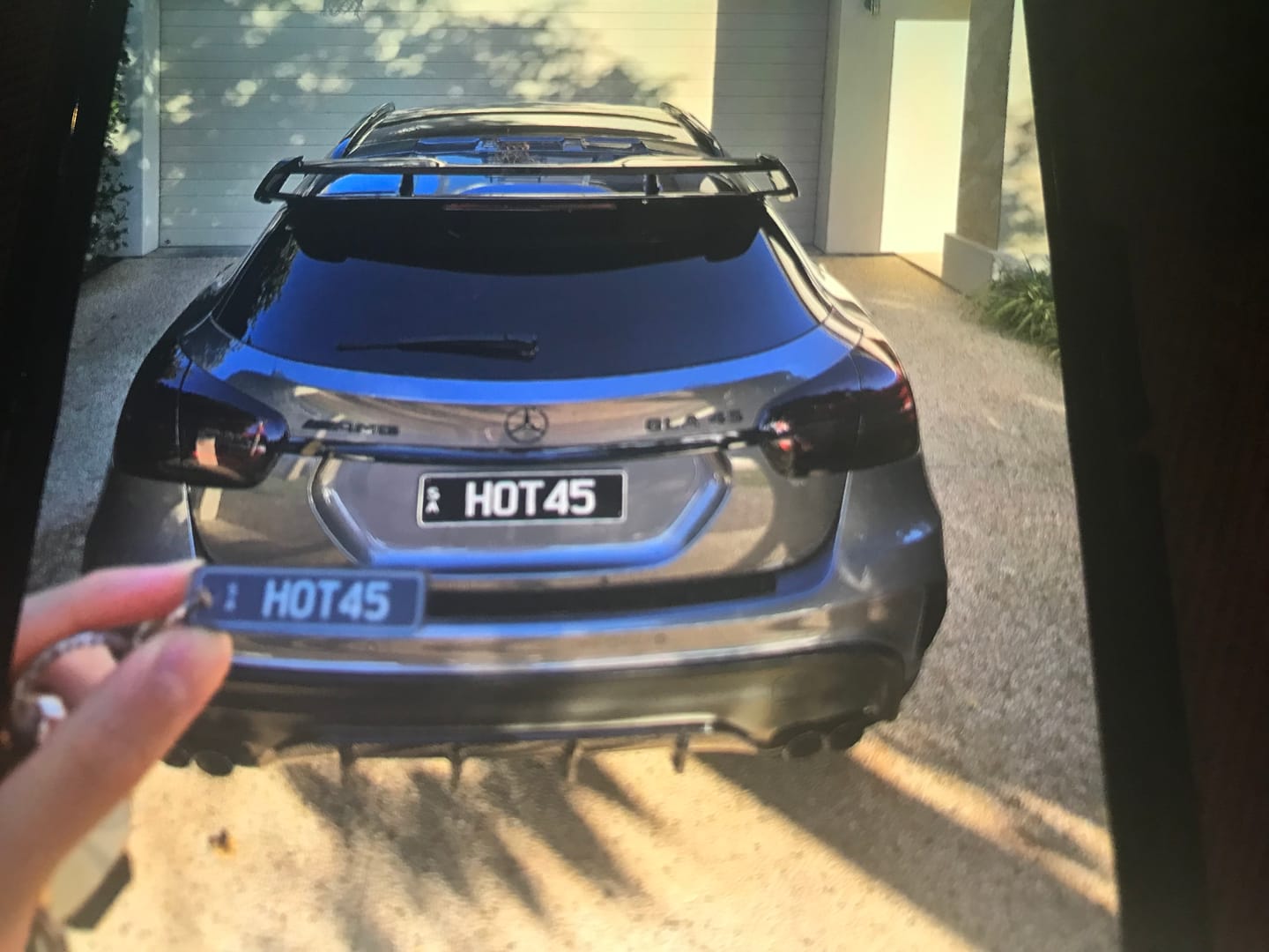 Customer photo review of SA Colour Licence Plate Custom Keychain