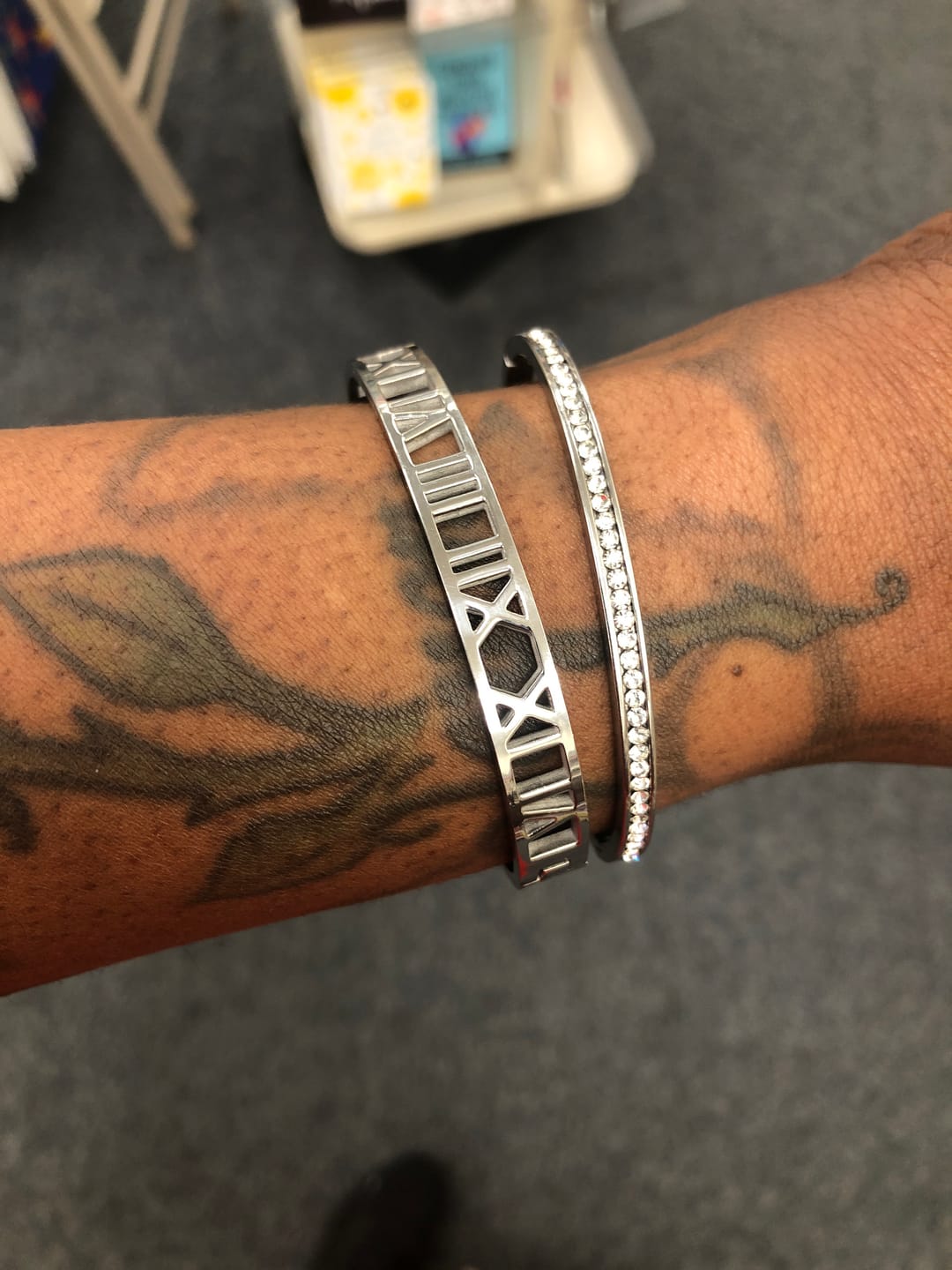Customer photo review of Anjali Stainless Steel Bracelet Stack