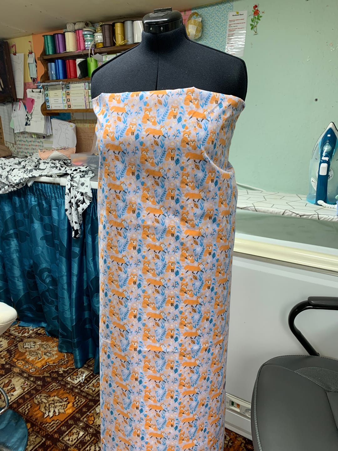 Customer photo review of Fox Family Polycotton Fabric