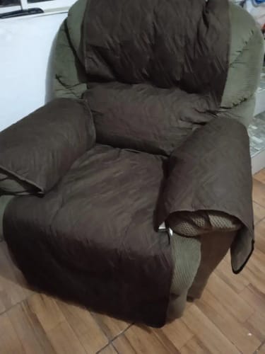 Customer photo review of 100% Waterproof Recliner Slipcover Rhombus For 1/2/3 Seats