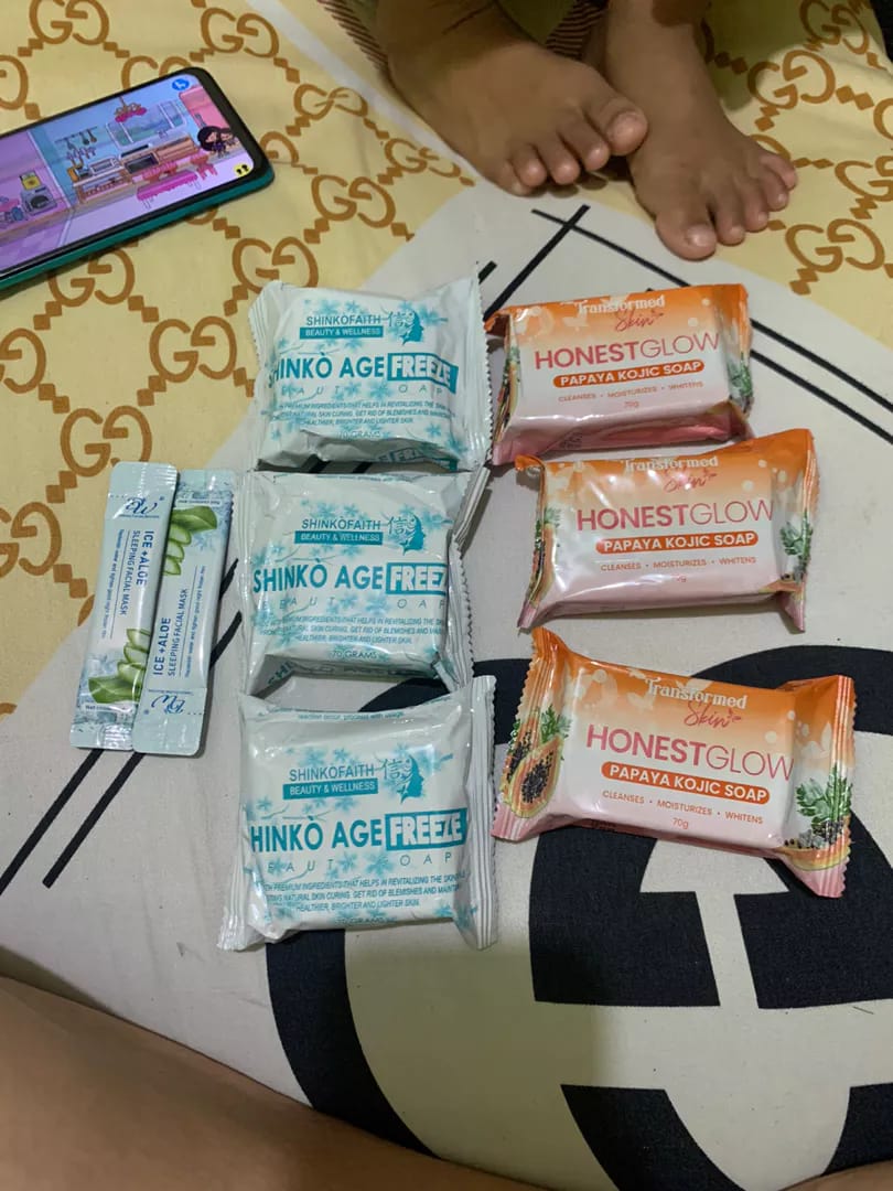 Customer photo review of SHINKO AGE FREEZE WHITENING SOAP
