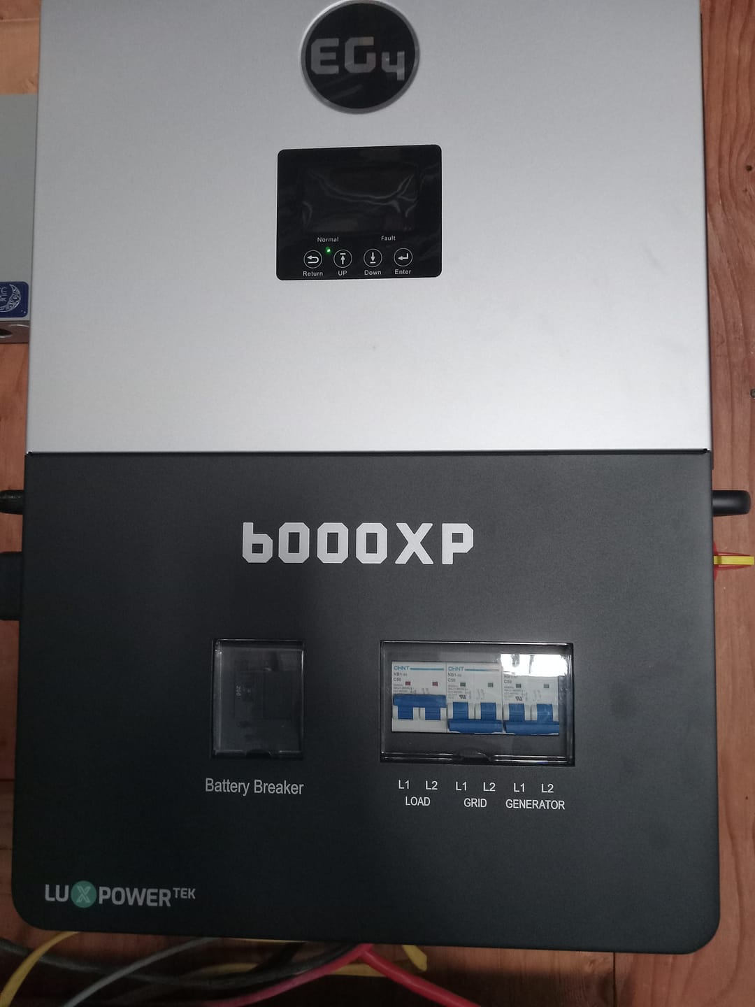 Customer photo review of EG4 6000XP Off-Grid Inverter | 8000W PV Input | 6000W Output | 480V VOC Input | 48V 120/240V Split Phase | All-In-One Solar Inverter