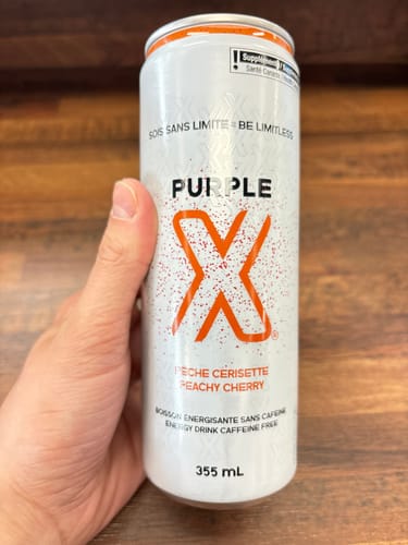Customer photo review of Purple X - Boisson Énergisante Sans Caféine 355ml
