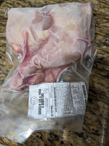 Customer photo review of Halal Chicken Leg & Thigh
