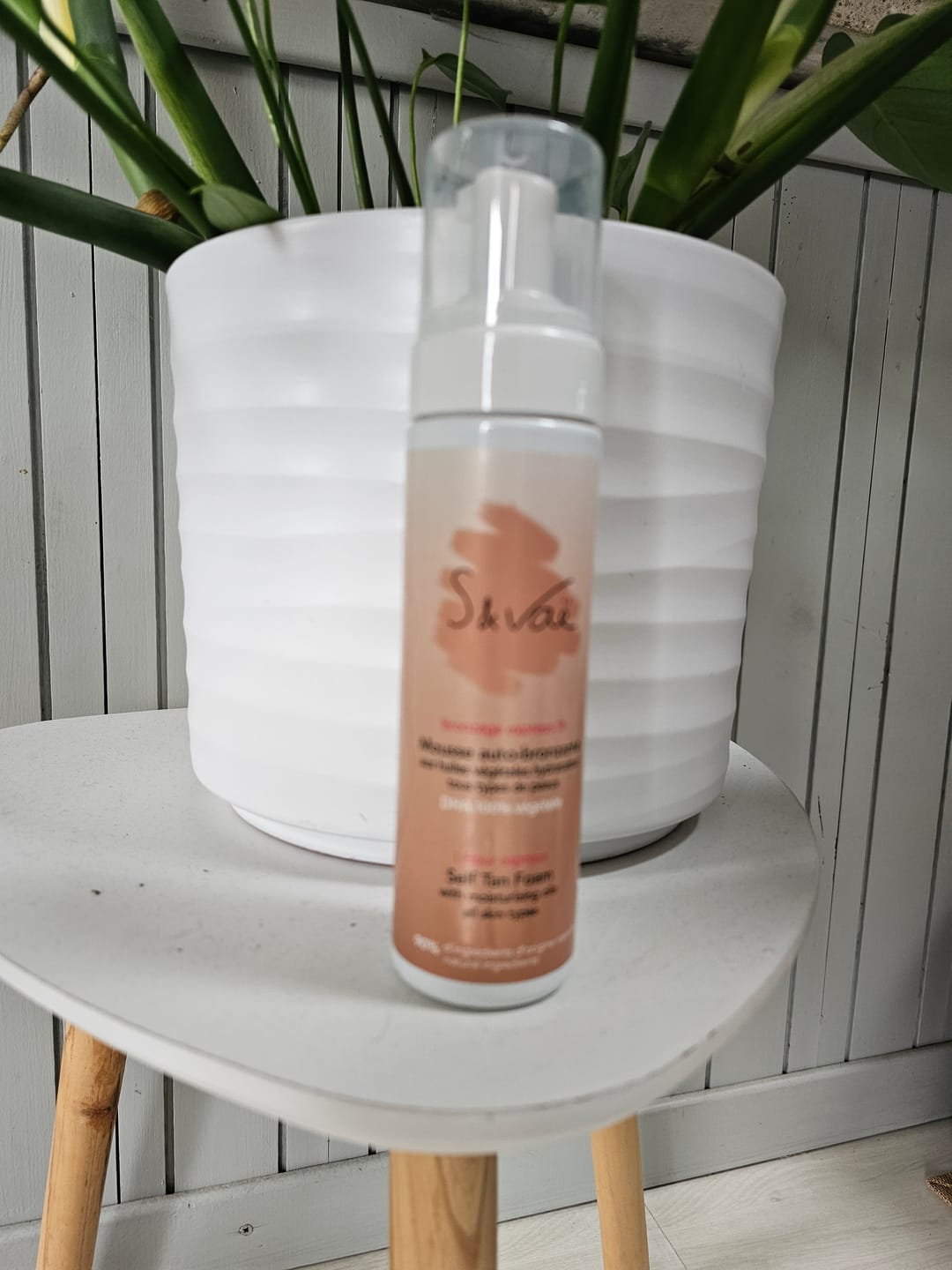 Customer photo review of Mousse autobronzante - bronzage instantané