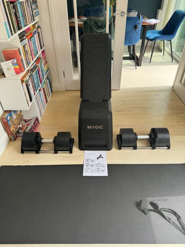 Customer photo review of Dumbbells + Bench (Value Bundle)