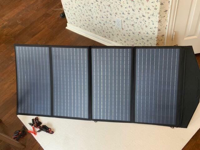 Customer photo review of ALLPOWERS SP029 Portable Polycrystalline Solar Panel 140W