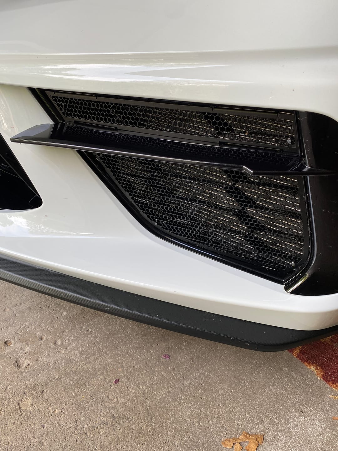Customer photo review of Corvette C8 Front Mesh Grill Insert Cover