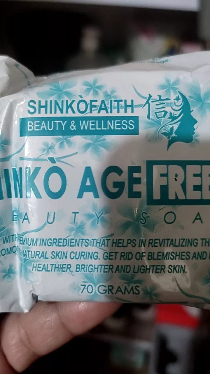 Customer photo review of SHINKO AGE FREEZE WHITENING SOAP