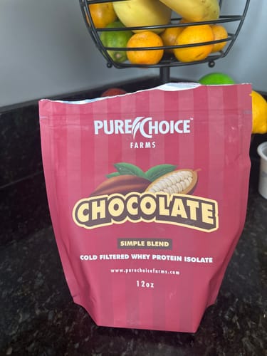 Customer photo review of Whey Protein Isolate Chocolate