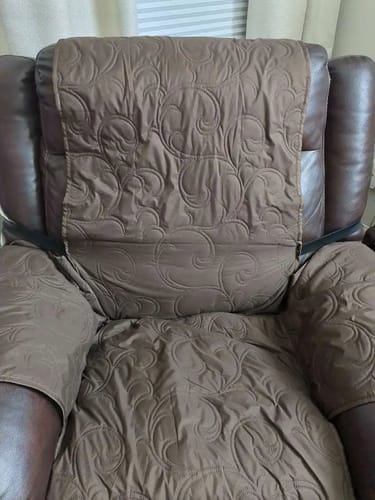 Customer photo review of 100% Waterproof Recliner Slipcover Flower For 1/2/3 Seats