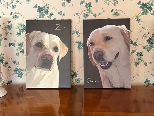 Customer photo review of Pet Art Canvas Wrap