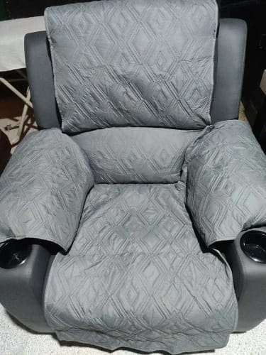 Customer photo review of 100% Waterproof Recliner Slipcover Rhombus For 1/2/3 Seats