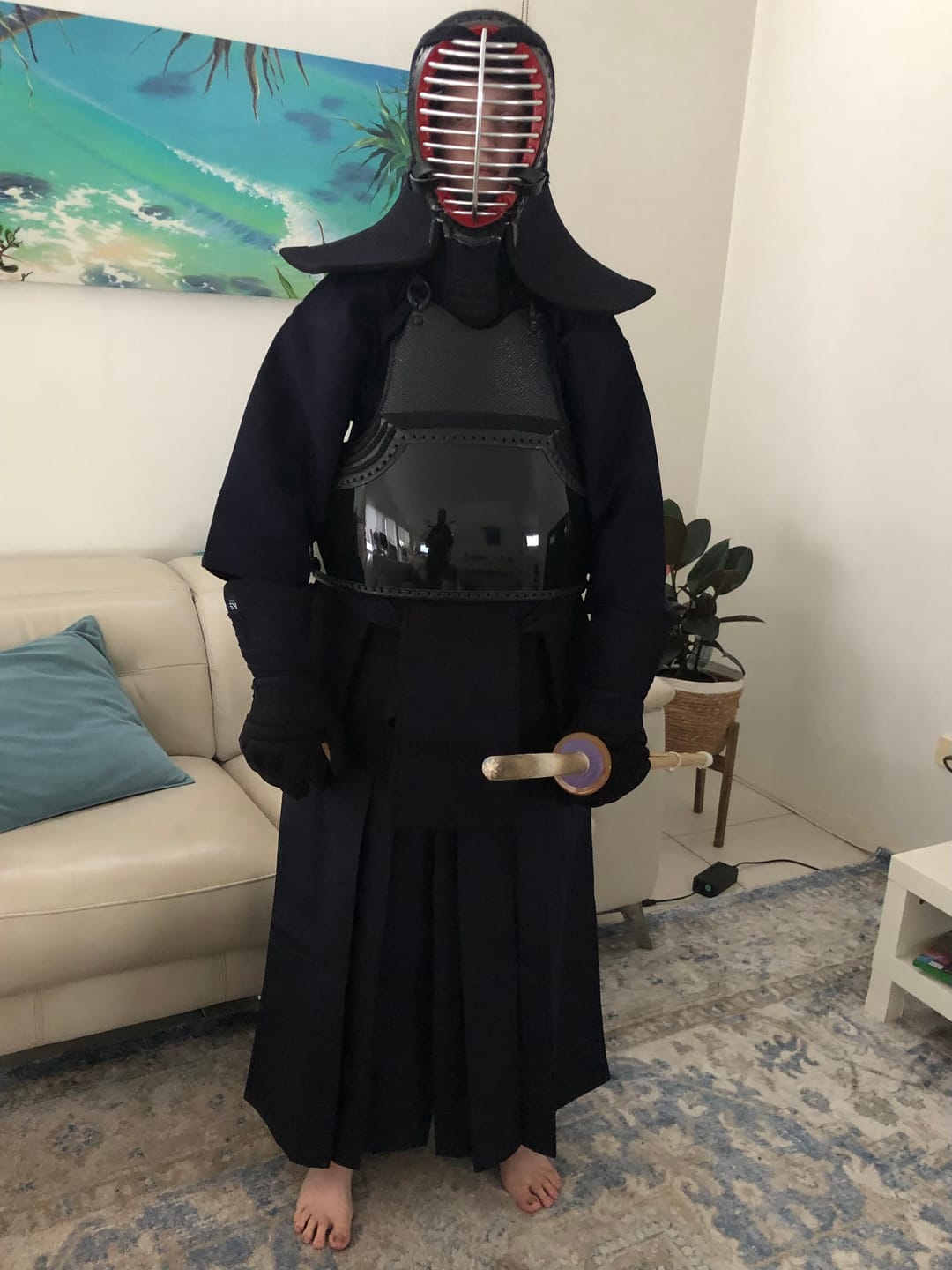 Customer photo review of KendoStar Essentials: Single Layer Cotton Kendogi & Synthetic Hakama Uniform Set