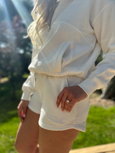 Customer photo review of Bride Statement Shorts - White