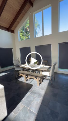 Customer video review of SmartWings Motorized Roller Shades 100% Blackout Eclipse