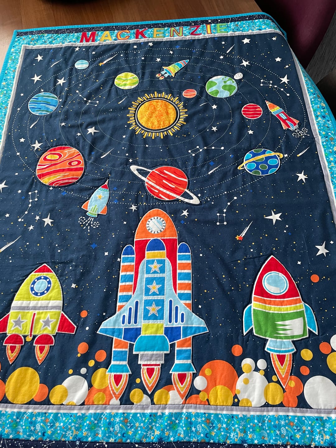 Customer photo review of Stars Constellation Rose & Hubble Cotton Poplin Fabric