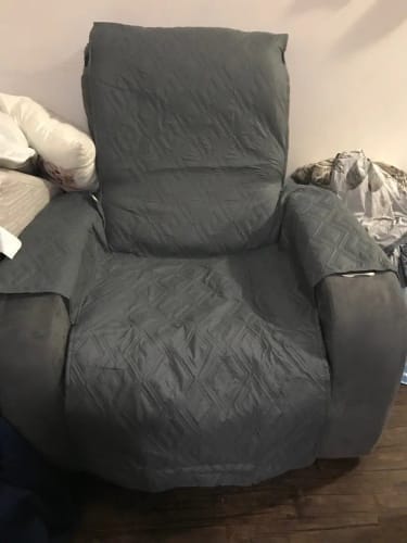 Customer photo review of 100% Waterproof Recliner Slipcover Rhombus For 1/2/3 Seats