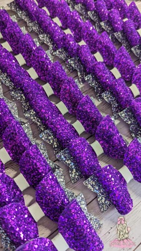 Jenny J. review of Perfect Purple Lux Premium Chunky Glitter Fabric image 1 out of 1