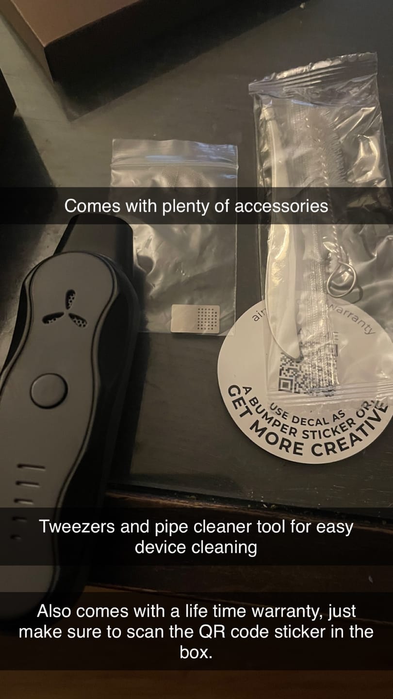 Customer photo review of XS GO VAPORIZER | Dry Herb – Ultra-Portable Vape – Ergonomic Design, Built-in Tools for Easy Use