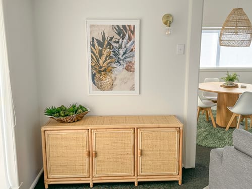 Customer photo review of Biscayne Cane Buffet Cupboards - 2 Sizes