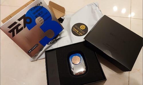 Customer photo review of Skyworth Mini Pebble Electric Shaver with Li-Ion Battery IPX7 Waterproof