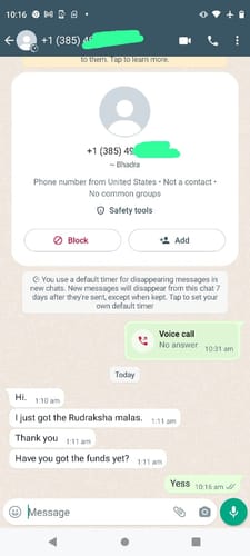 Customer photo review of Indra Mala