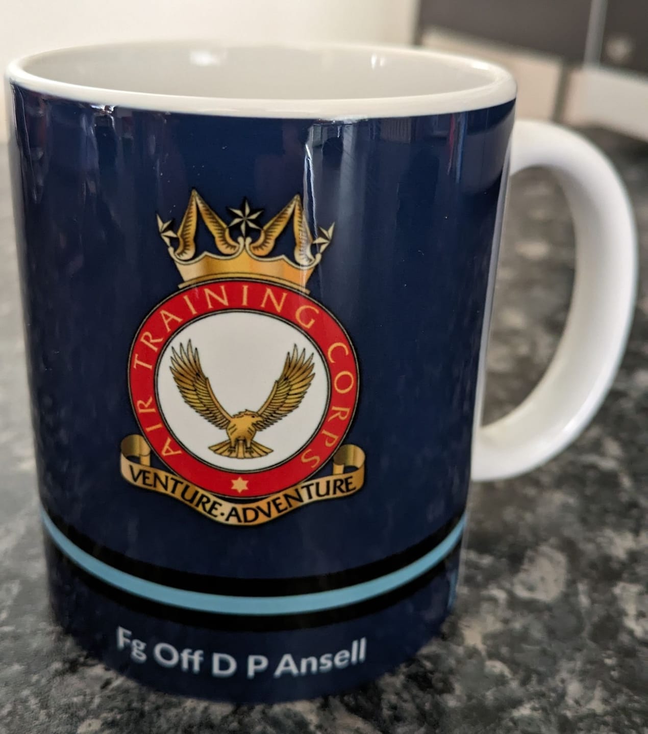 Customer photo review of Personalised RAF Officer Mug