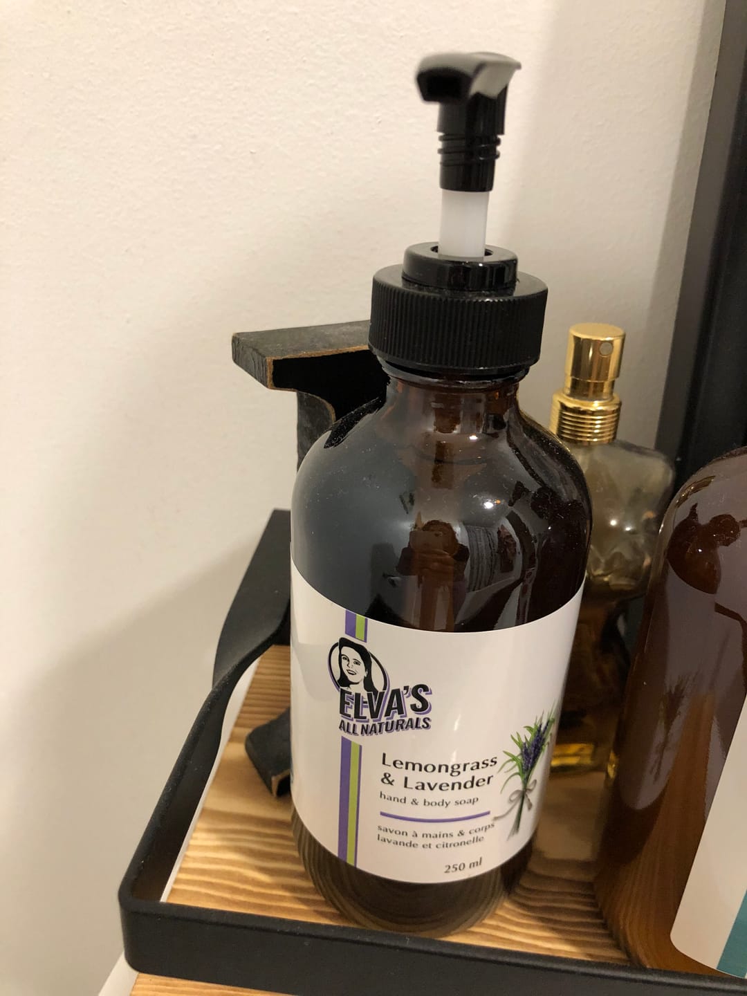 Customer photo review of Lemongrass & Lavender Hand & Body Soap