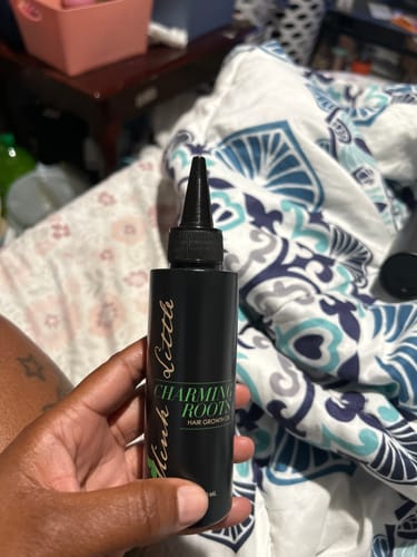 Customer photo review of Charming Roots Hair Growth Oil