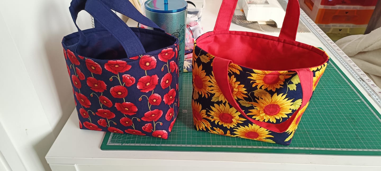 Customer photo review of Sunflowers Rose & Hubble Cotton Poplin Fabric