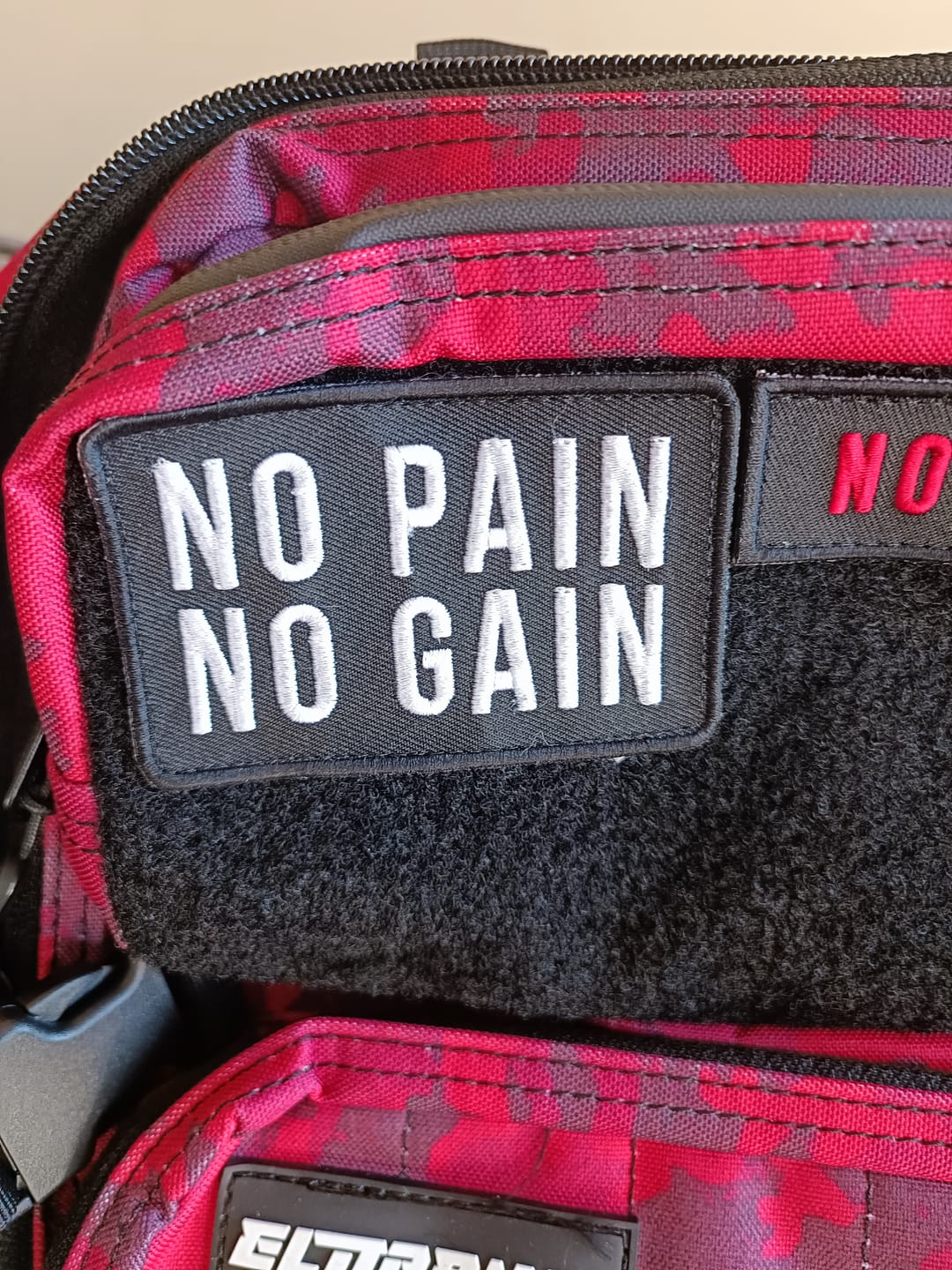 Customer photo review of Parche NO PAIN NO GAIN