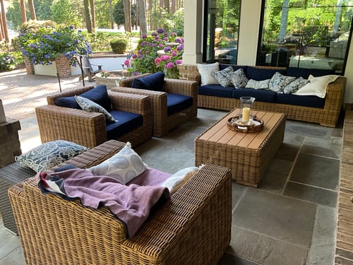 Customer photo review of Malmo Outdoor Patio Armchair In Natural
