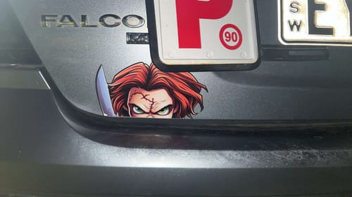 Customer photo review of Chucky Car Peeker