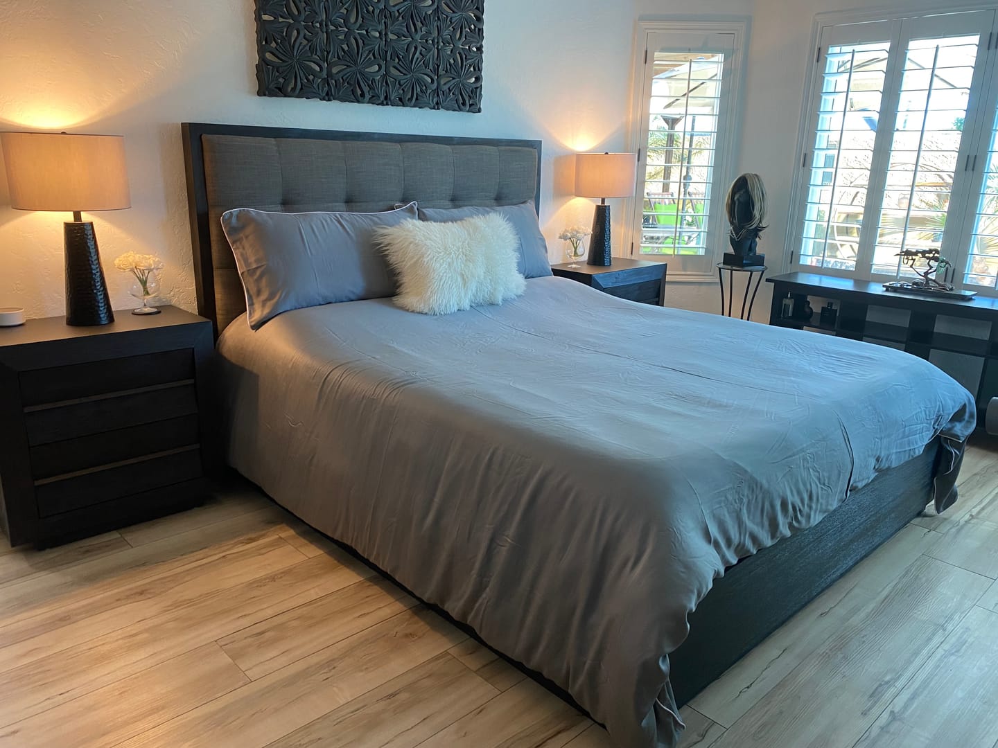 Customer photo review of BRISA Over-Sized Eucalyptus Bedding Set