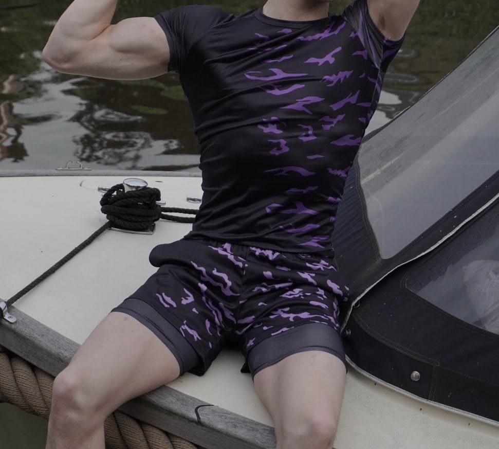 Customer photo review of Curse Mark Compression T-Shirt