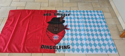 Customer photo review of Fahne inkl. Druck