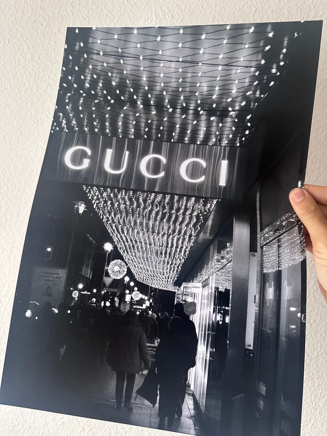 Customer photo review of Gucci - Silver Street - Poster