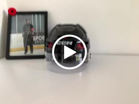 Customer video review of ZEBRASCLUB ZVG2 SHORT CUT HOCKEY VISOR CLEAR