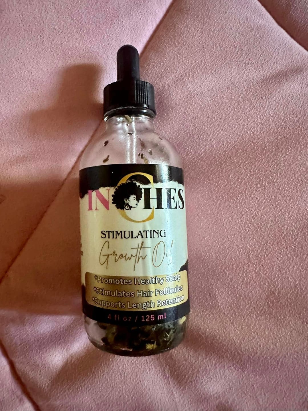 Customer photo review of Inches Hair Growth Oil - Get Longer Fuller Health Hair - Grow inches in months