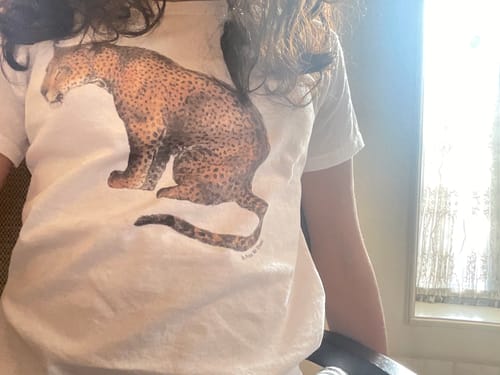 Customer photo review of 'Leopard' baby tee
