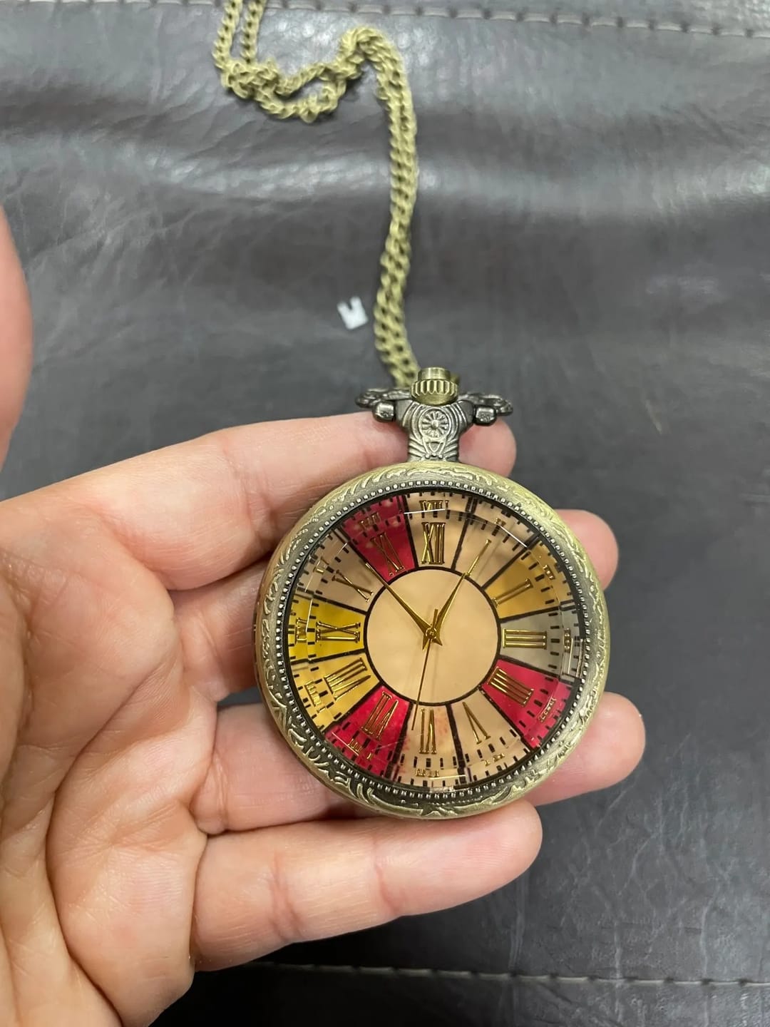 Customer photo review of Roaring Twenties Steampunk pocket watch