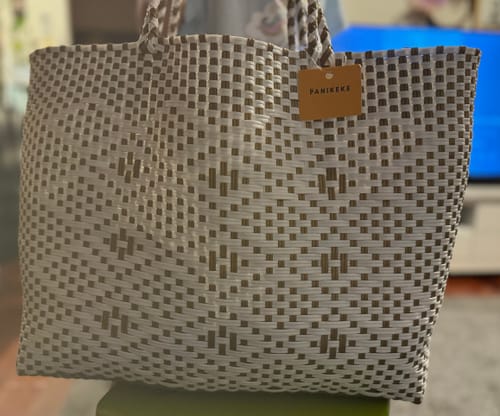 Customer photo review of LALAGA LARGE BEACH BAG