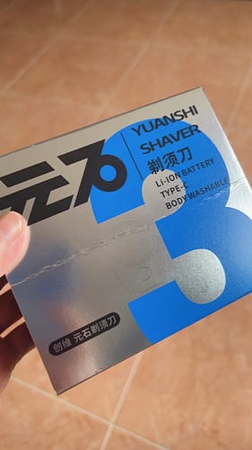 Customer photo review of Skyworth Mini Pebble Electric Shaver with Li-Ion Battery IPX7 Waterproof