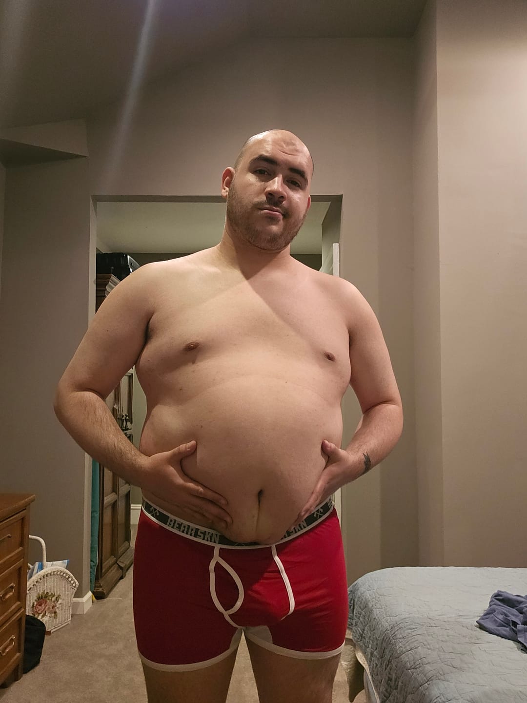 Customer photo review of Bamboo Boxer Brief - Raspberry