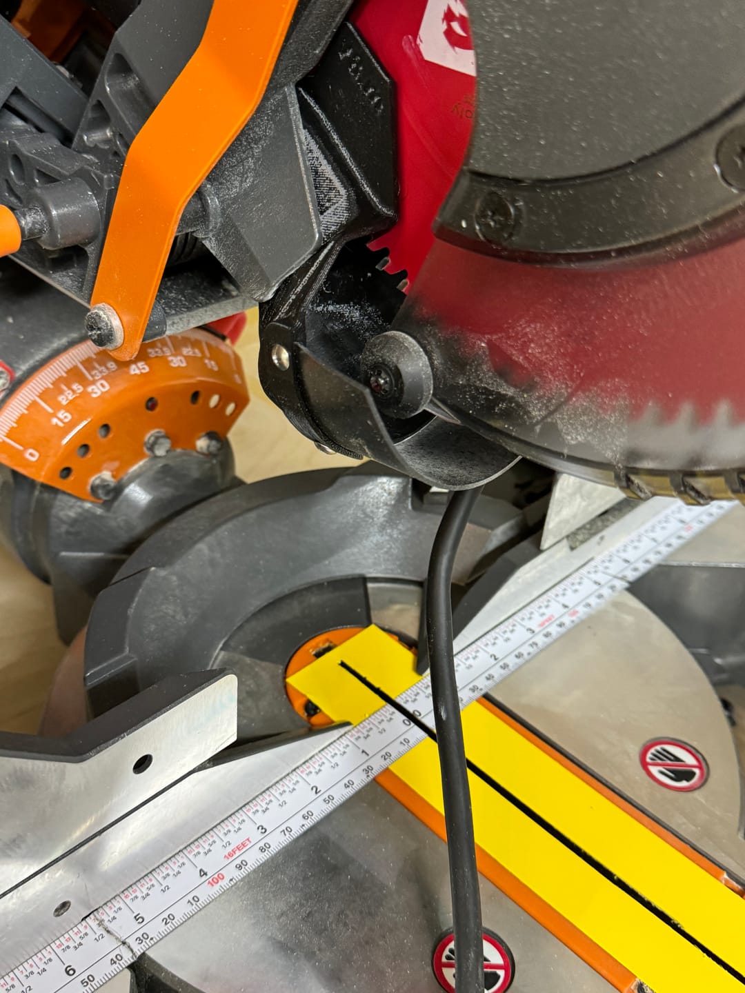 Customer photo review of Ridgid & Delta Cruzer 10” Miter Saw Dust Collection