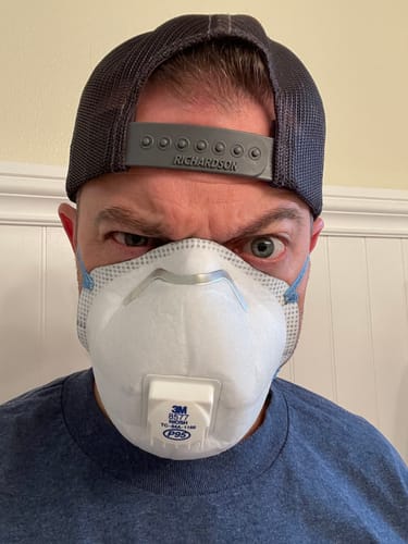 Customer photo review of P95 Disposable Respirator - Organic Vapors