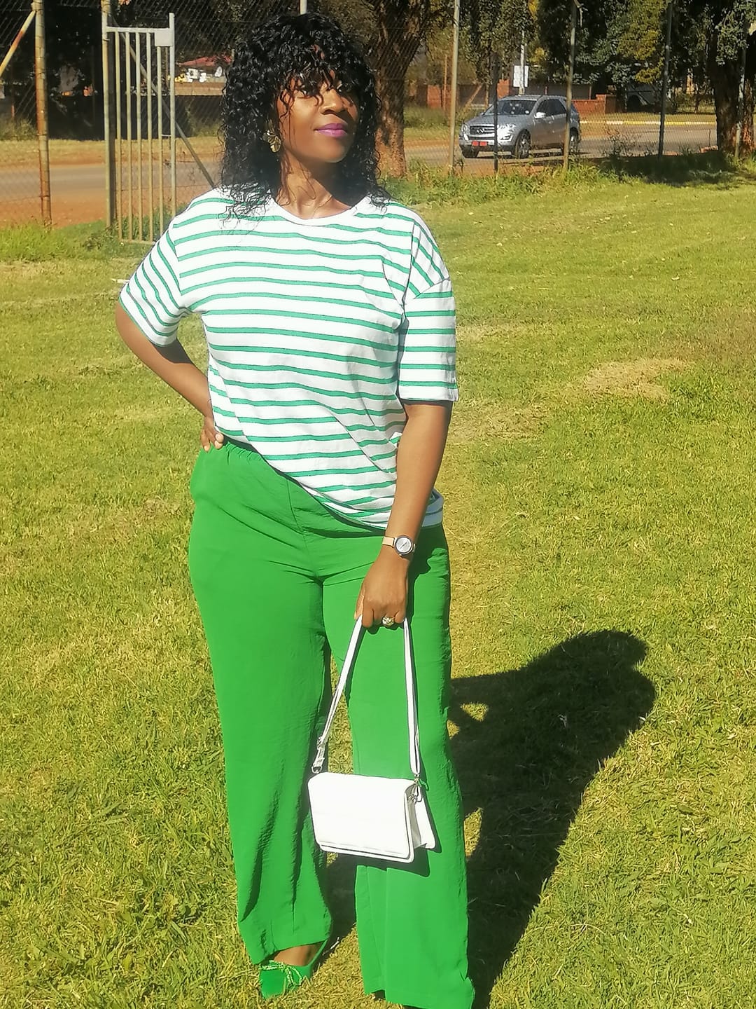 Customer photo review of Brandy Water Wave Fringe 10"